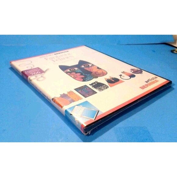 Laurel Burch Fantastic Felines Vtg 2002 NIP Studio Bernina 766 Embroidery Card - Picture 10 of 11